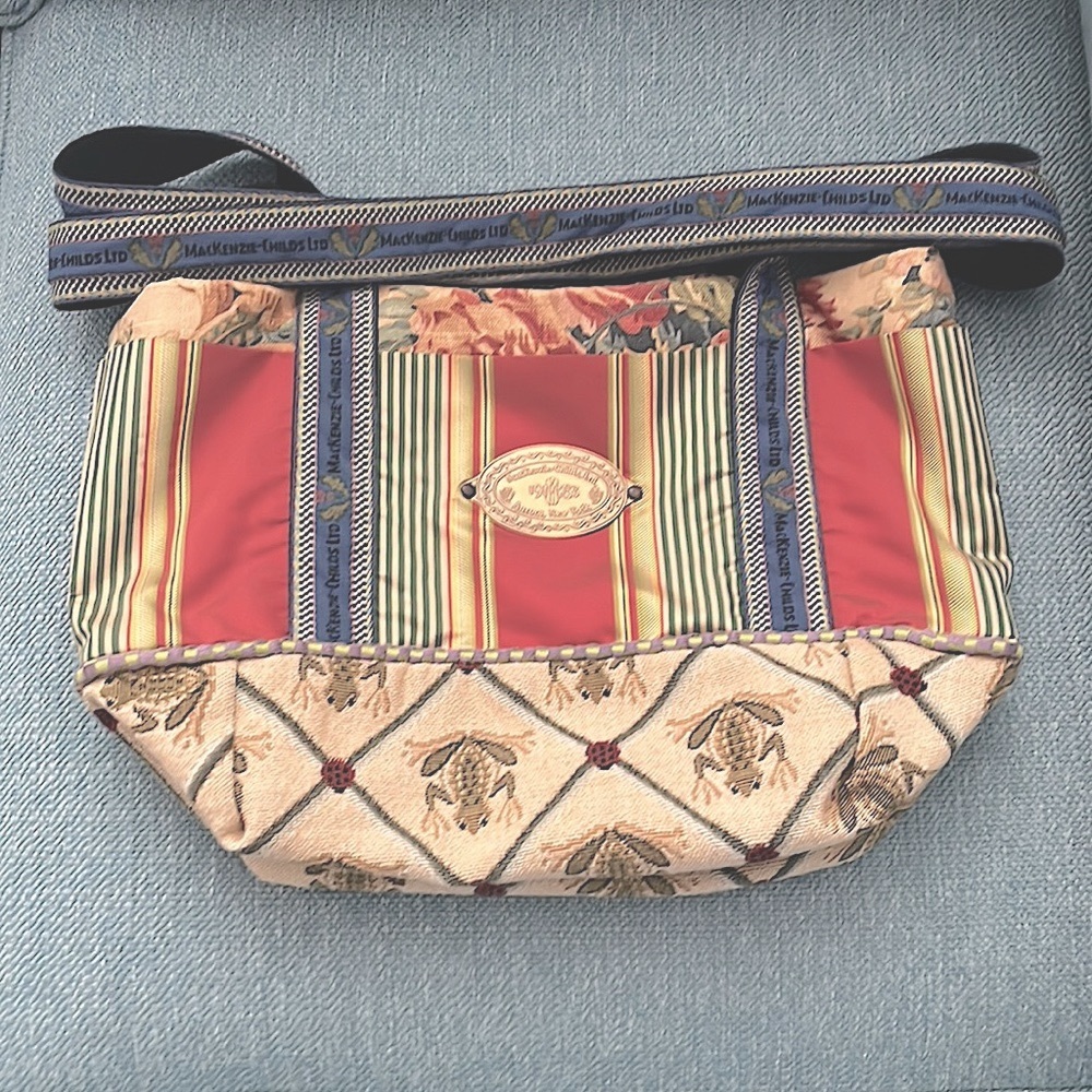 Rare Mac Childs 1983 Collector Mixed Fabrics ShoulderTote Bag Collector LikeNew